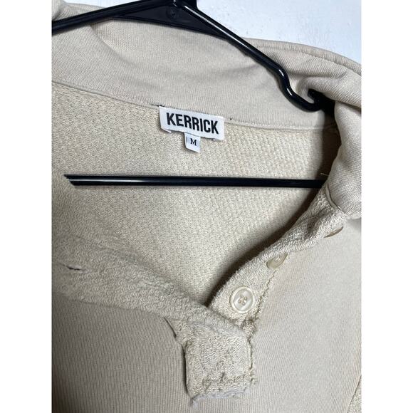 Kerrick Clothing Womens Cropped Collared Sweater Tan Size Medium - Picture 3 of 7